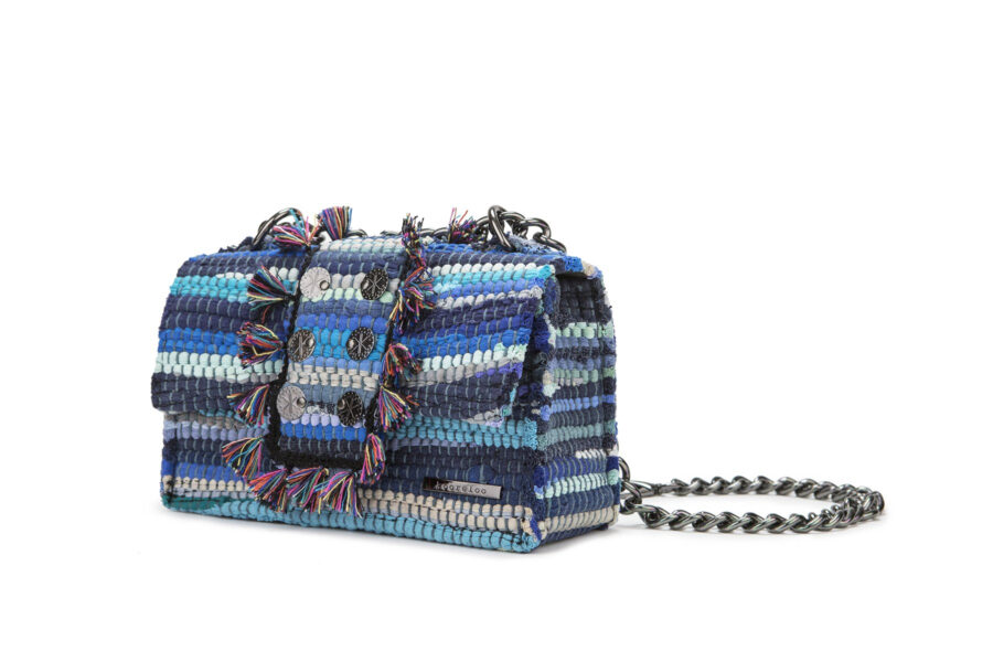 Fabric Shoulder Bag - New Yorker Soho Aegean Blue-4278