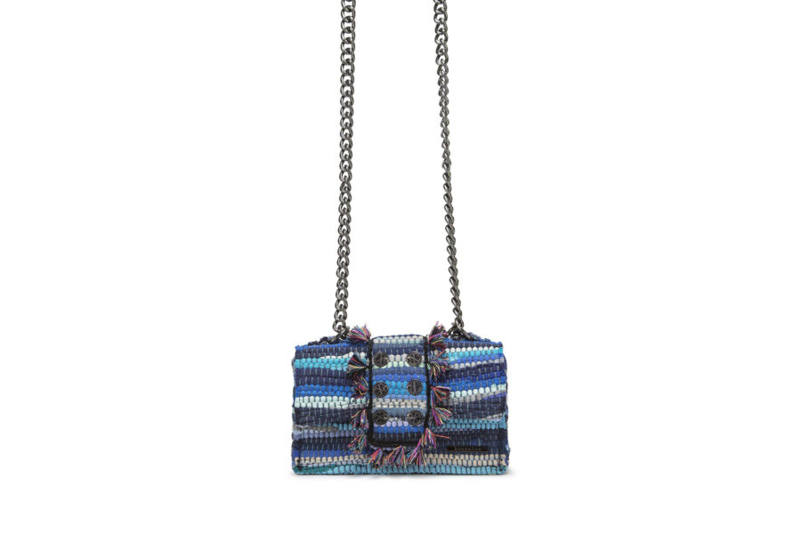 Fabric Shoulder Bag - New Yorker Soho Aegean Blue-4276