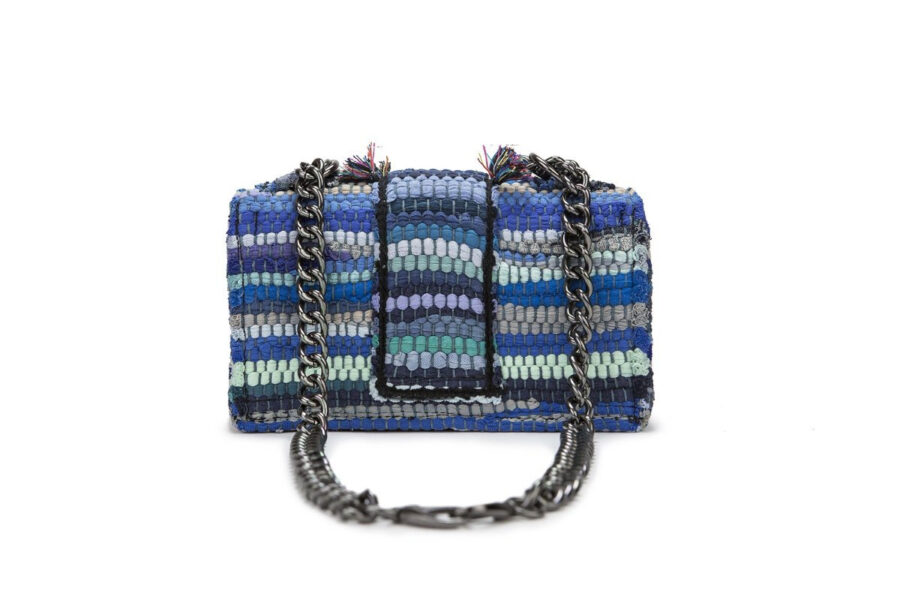 Fabric Shoulder Bag - New Yorker Soho Aegean Blue-4279