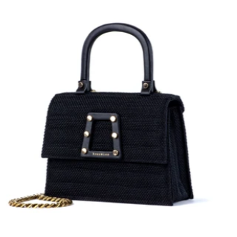 Kooreloo Ersilia Black tweed Trapezoid Black-4979
