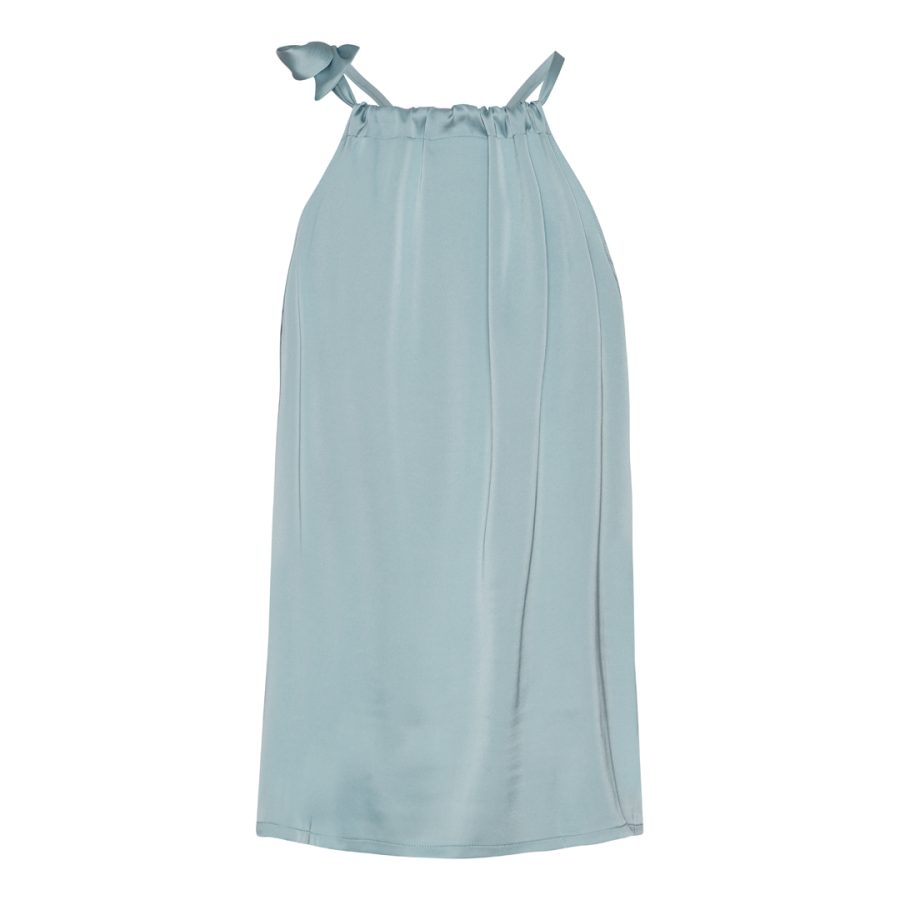 Karmamia ruffle tie top sky - Image 2