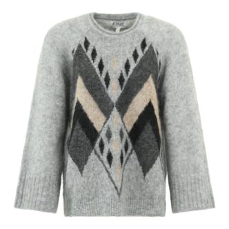 FINE CPH MICCA PULLOVER STEEL GREY-0