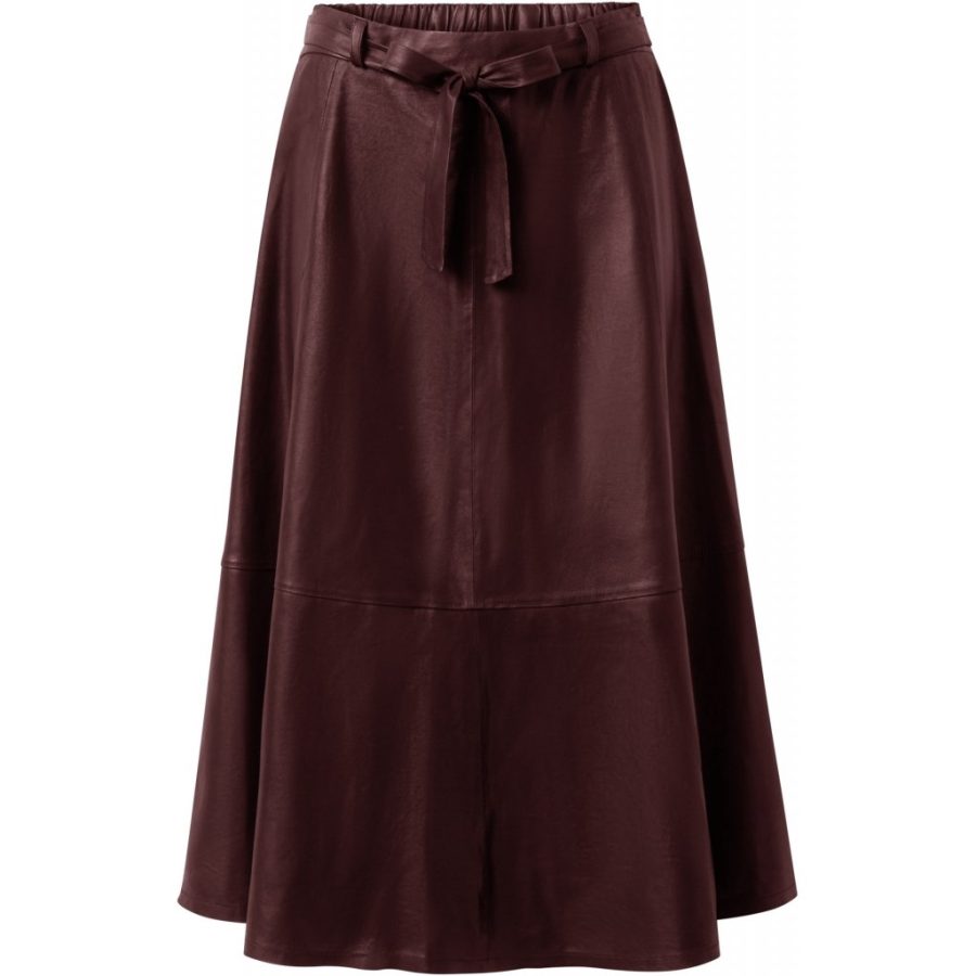 DEPECHE A SKIRT W/ BELT BORDEAUX-0