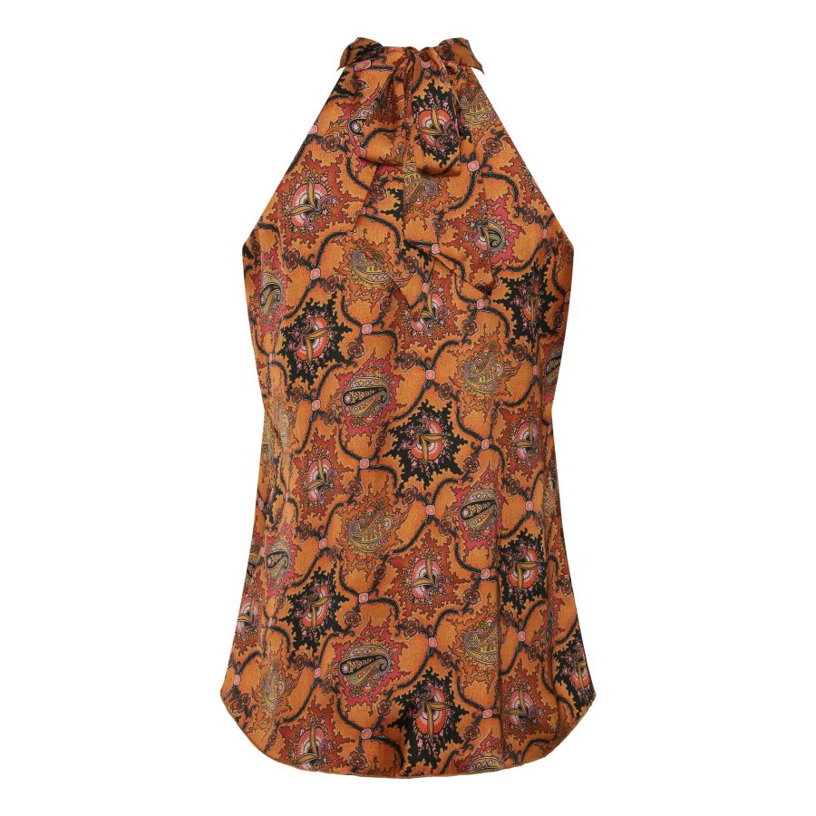 KARMAMIA ELOISE TOP MANDARIN PAISLEY-5627