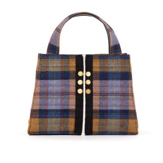 KOORELOO BOOK TOTE PLAID DELTA CAPE WRATH GOLD-5927