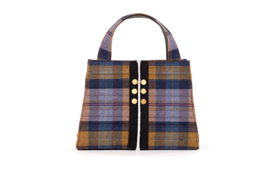 KOORELOO BOOK TOTE PLAID DELTA CAPE WRATH GOLD-5927