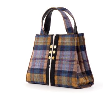 KOORELOO BOOK TOTE PLAID DELTA CAPE WRATH GOLD-0