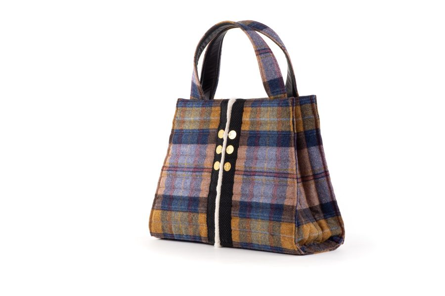 KOORELOO BOOK TOTE PLAID DELTA CAPE WRATH GOLD-0