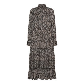 KARMAMIA CORINNE DRESS EARTH PAISLEY-0