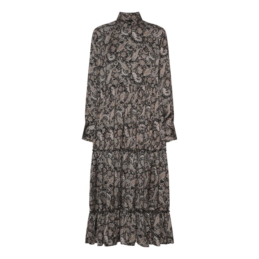 KARMAMIA CORINNE DRESS EARTH PAISLEY-0