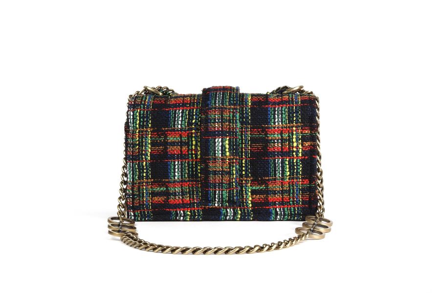 KOORELOO NOTTING HILL TWEED BAG GREEN RED-5970