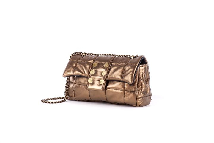 Kooreloo fransisco pillow metallic leather bronze | KØB HER