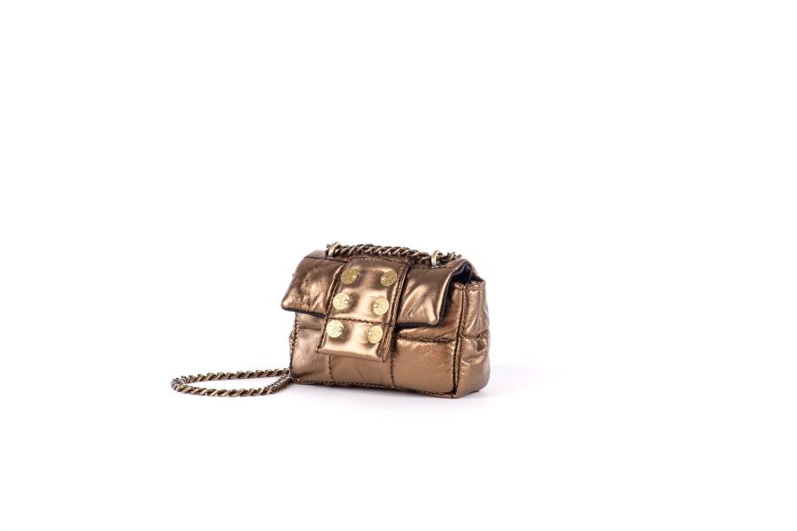 KOORELOO PETITE PILLOW BAG METALLIC LEATHER BRONZE -6169