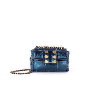 KOORELOO PETITE METALLIC LEATHER BLUISH GREEN-0