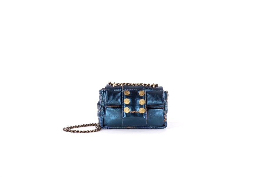 KOORELOO PETITE METALLIC LEATHER BLUISH GREEN-0