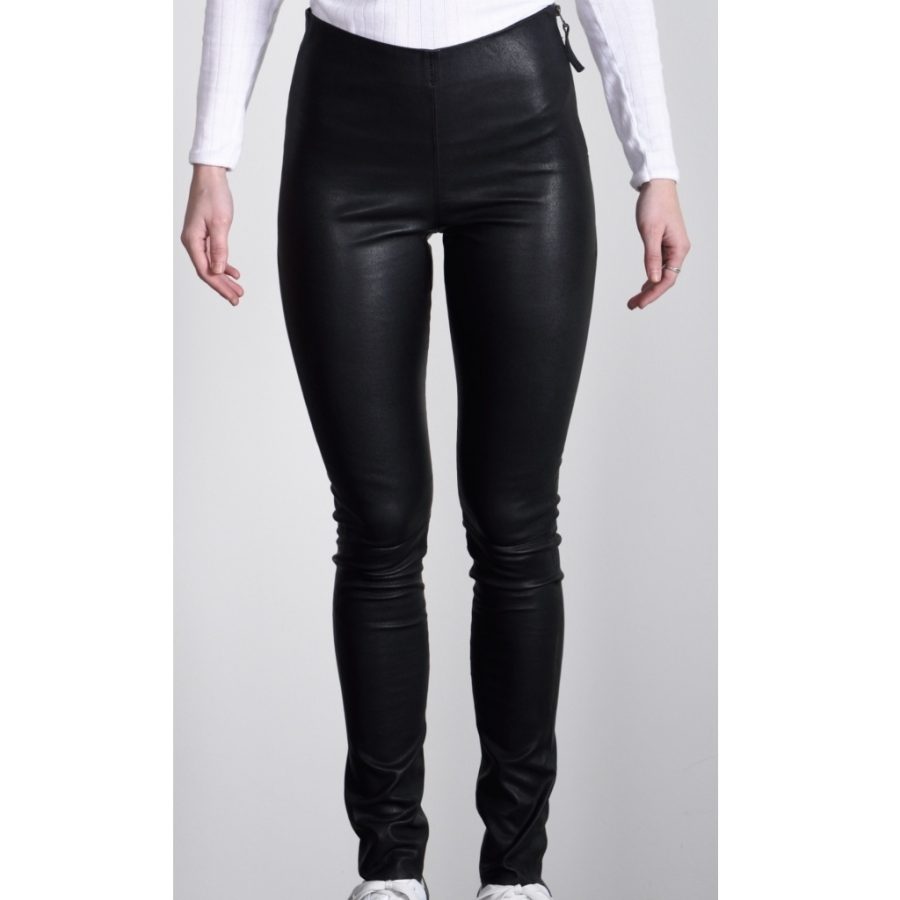 ONSTAGE LEATHER LEGGINS DARK GREEN-0