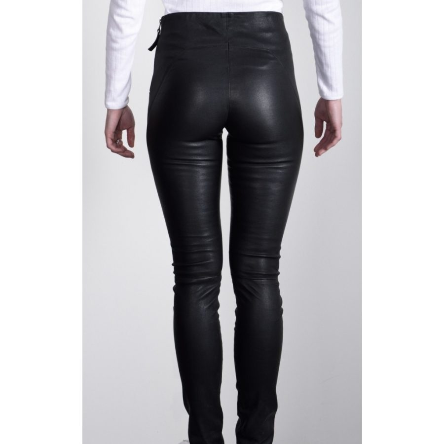 ONSTAGE LEATHER LEGGINS DARK GREEN-6416