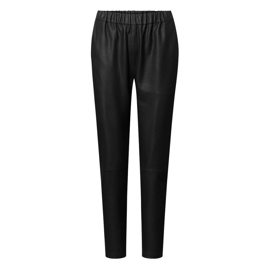 DEPECHE LEATHER PANT BLACK-0