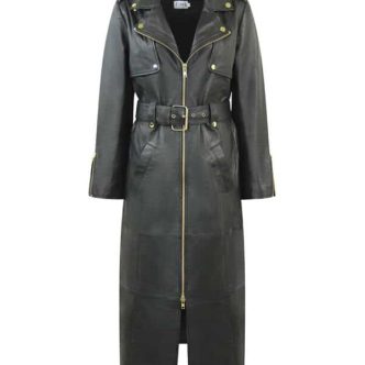 FINE CPH ELIGIO LEATHER COAT BLACK-0