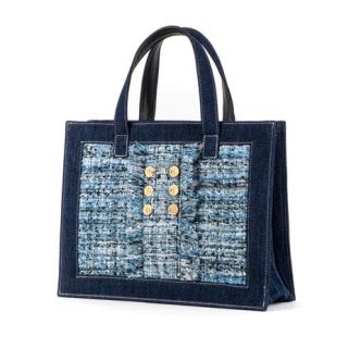 KOORELOO BOOK TOTE CANY BLUE DENIM-6378