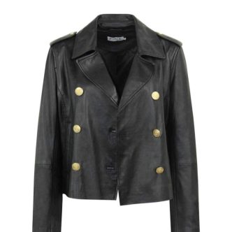 FINE CPH ELIGIO LEATHER JACKET BLACK-0