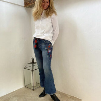 CL IV EMBRODERY JEANS-0