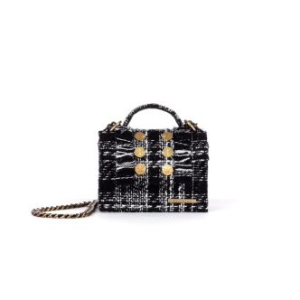 KOORELOO PETITE PLAID WHITE BLACK -0