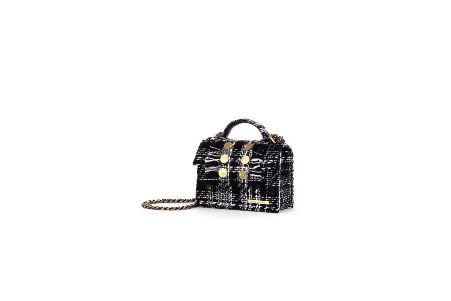 KOORELOO PETITE PLAID WHITE BLACK -6360