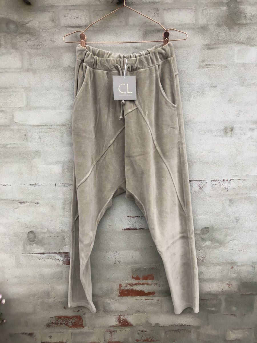 CL IV VELOUR PANTS BEIGE-0