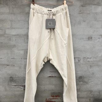CL IV VELOUR PANTS OFF WHITE-0