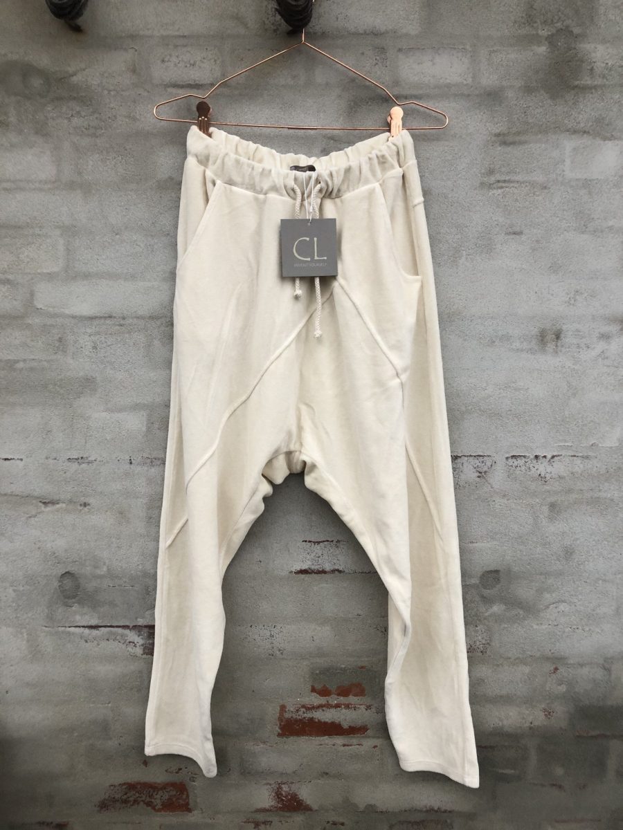 CL IV VELOUR PANTS OFF WHITE-0