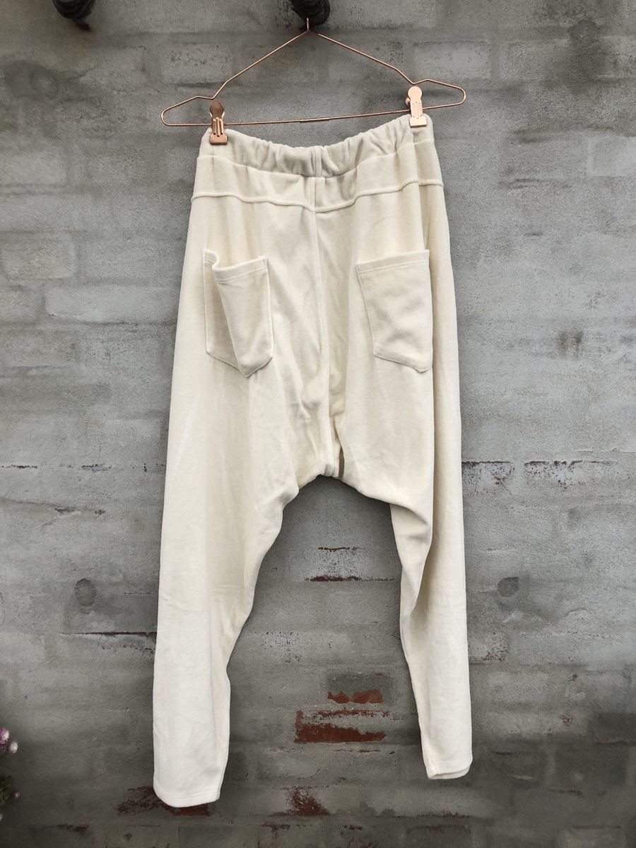 CL IV VELOUR PANTS OFF WHITE-6474