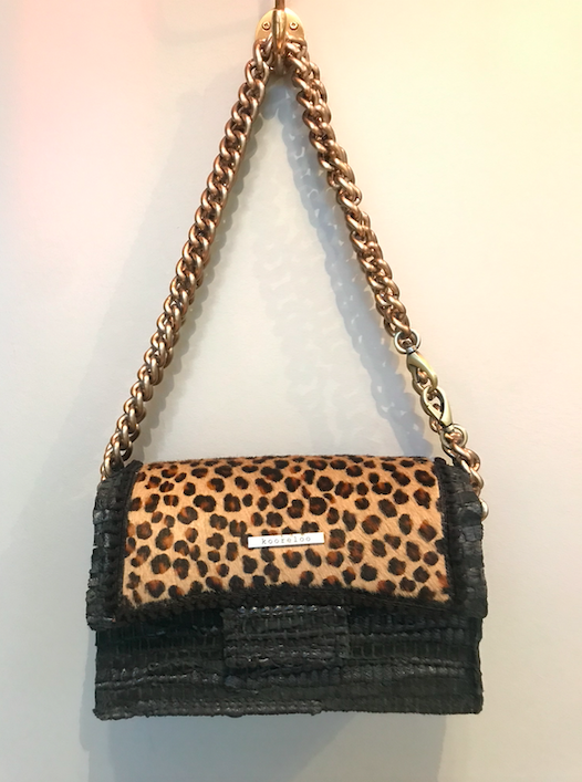 Kooreloo new soho black leather leopard | KØB HER