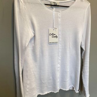 COTTON CANDY INA R BLOUSE WHITE-0