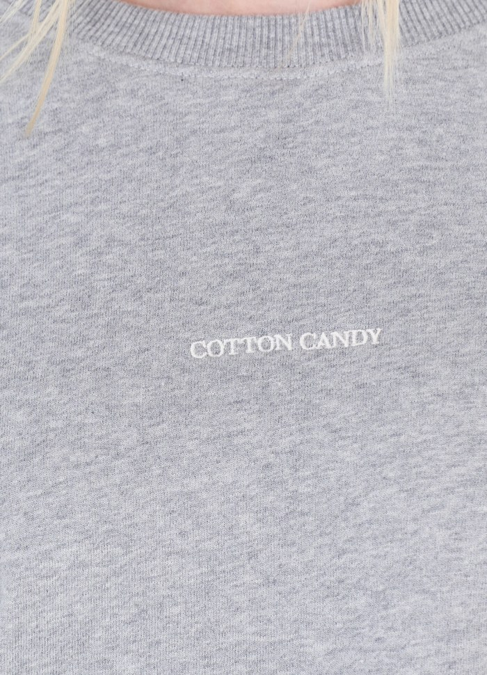 COTTON CANDY SWEATSHIRT GREY MELANGE-6705