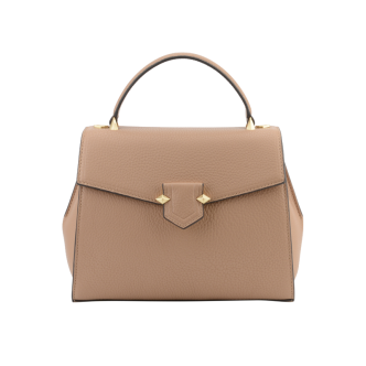 POURCHET SEVRES MEDIUM BOWLER BAG MASTIC-0