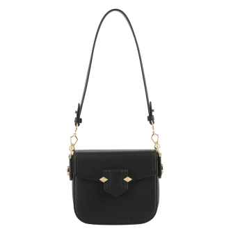 POURCHET SEVRES FLAP BAG NOIR-0