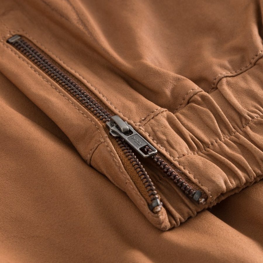 DEPECHE LEATHER PANTS 50244 CAMEL-6800