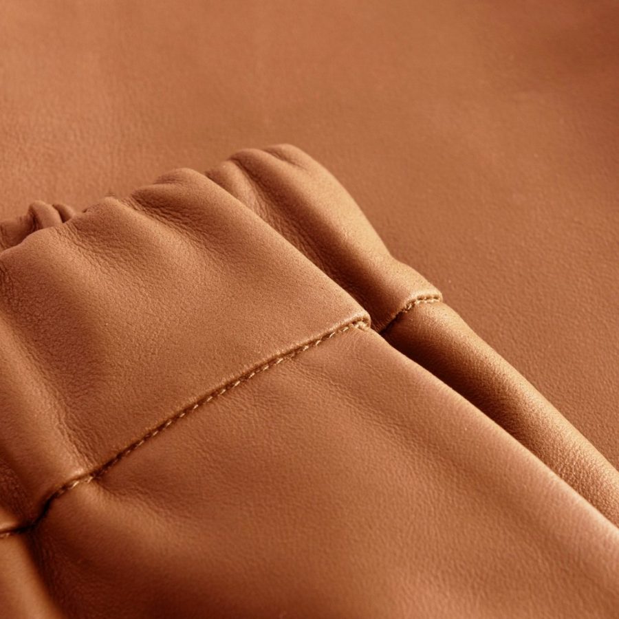 DEPECHE LEATHER PANT CAMEL-6951