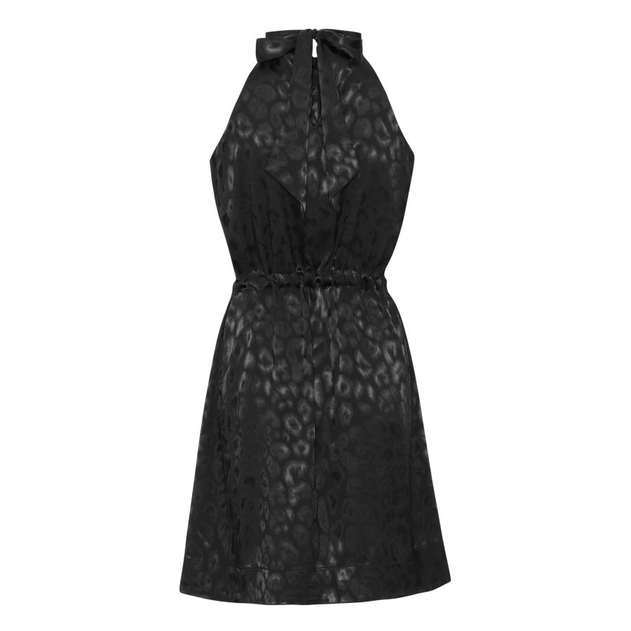 KARMAMIA CONSTANCE DRESS BLACK LEO-7360