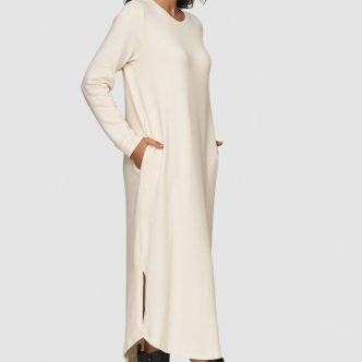 COTTON CANDY TILDA DRESS BEIGE MELANGE-0