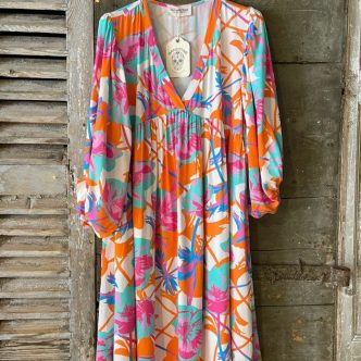 BANDITAS POMPELMO DRESS ORANGE-0