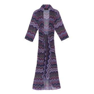 KARMAMIA HAILEY WRAP KIMONO PURPLE WAWES-0