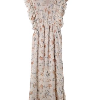 NEKANE EMIS.PL DRESS ECRU-0