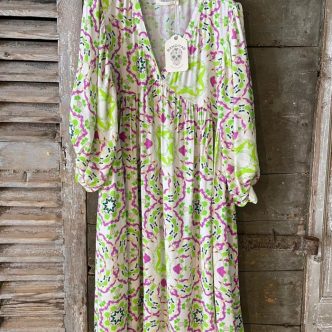 BANDITAS POMPELMO DRESS LIME-0