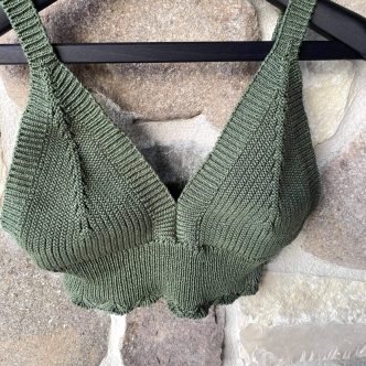 NEW COLLECTION KNIT TOP ARMY-0