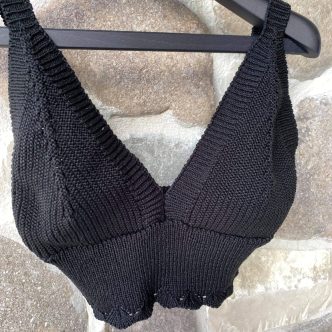 NEW COLLECTION KNIT TOP BLACK-0