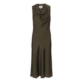 KARMAMIA FLOW DRESS ARMY-0