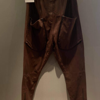 DEPECHE BAGGY LEATHER PANTS BROWNIE 50290-0