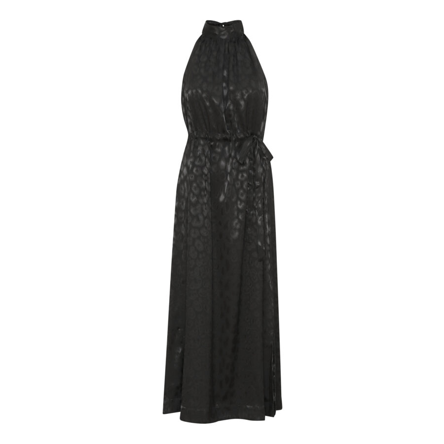 KARMAMIA LAYLA DRESS BLACK LEO JACQUARD-0